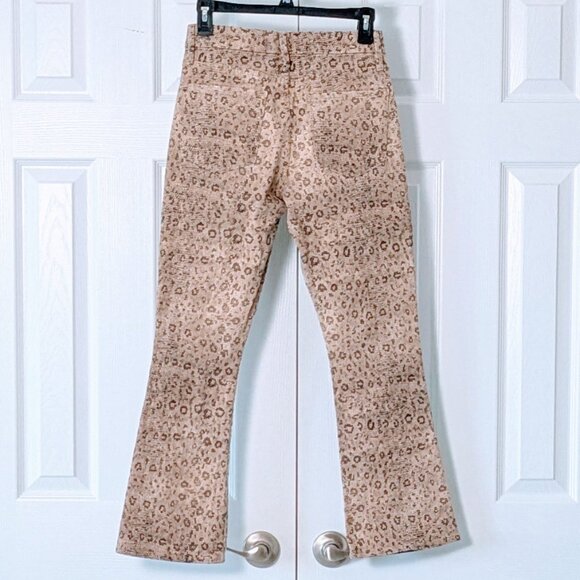 FRAME Denim Women's Mini Boot Cut Jeans  Size 25  Vanilla Multi Snakeski - Picture 2 of 7